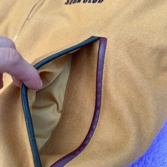 Pelle Pelle Men's Yellow Soda Club Bomber Varsity Jacket - Picture 6 of 14